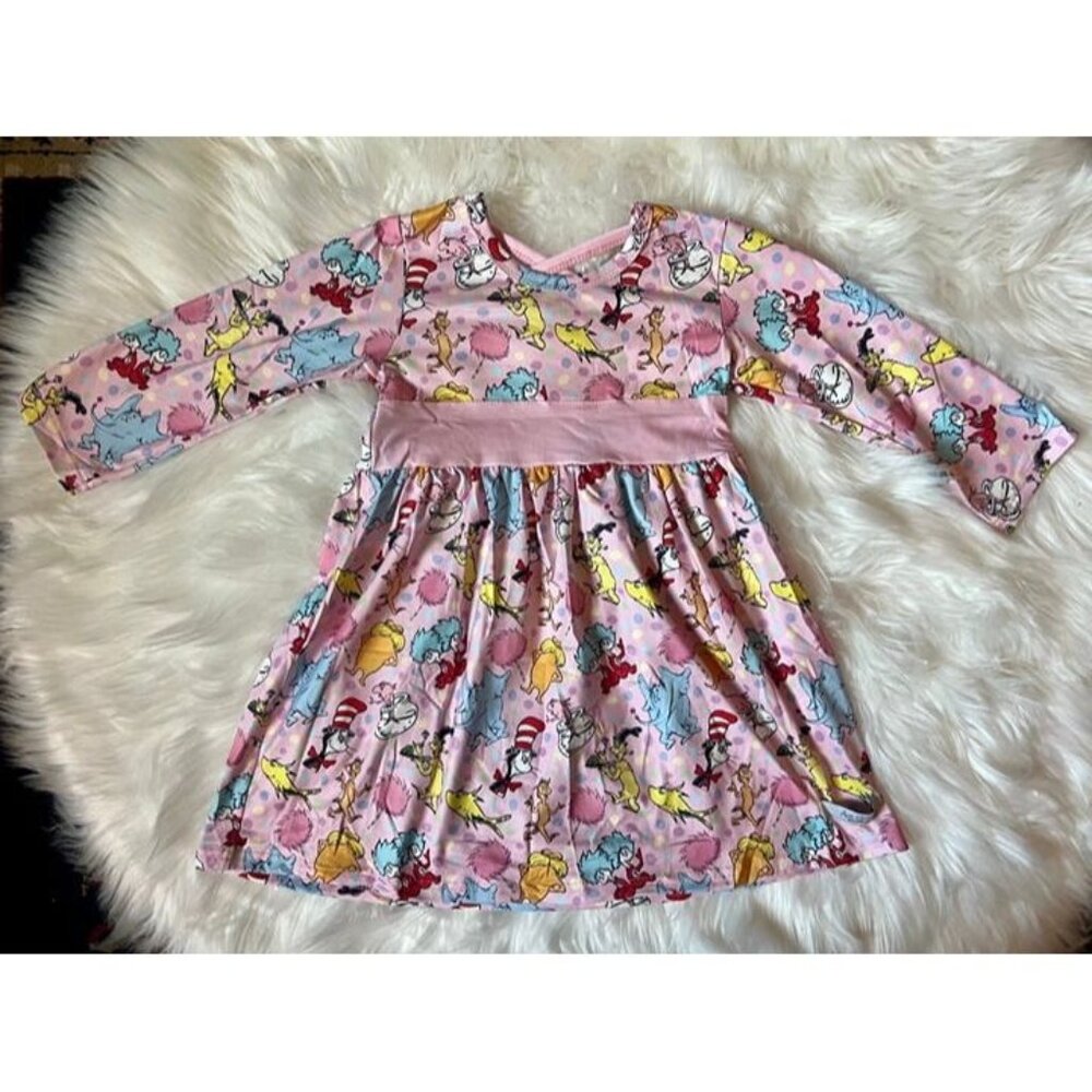 Seuss Long Sleeve Girl Dress